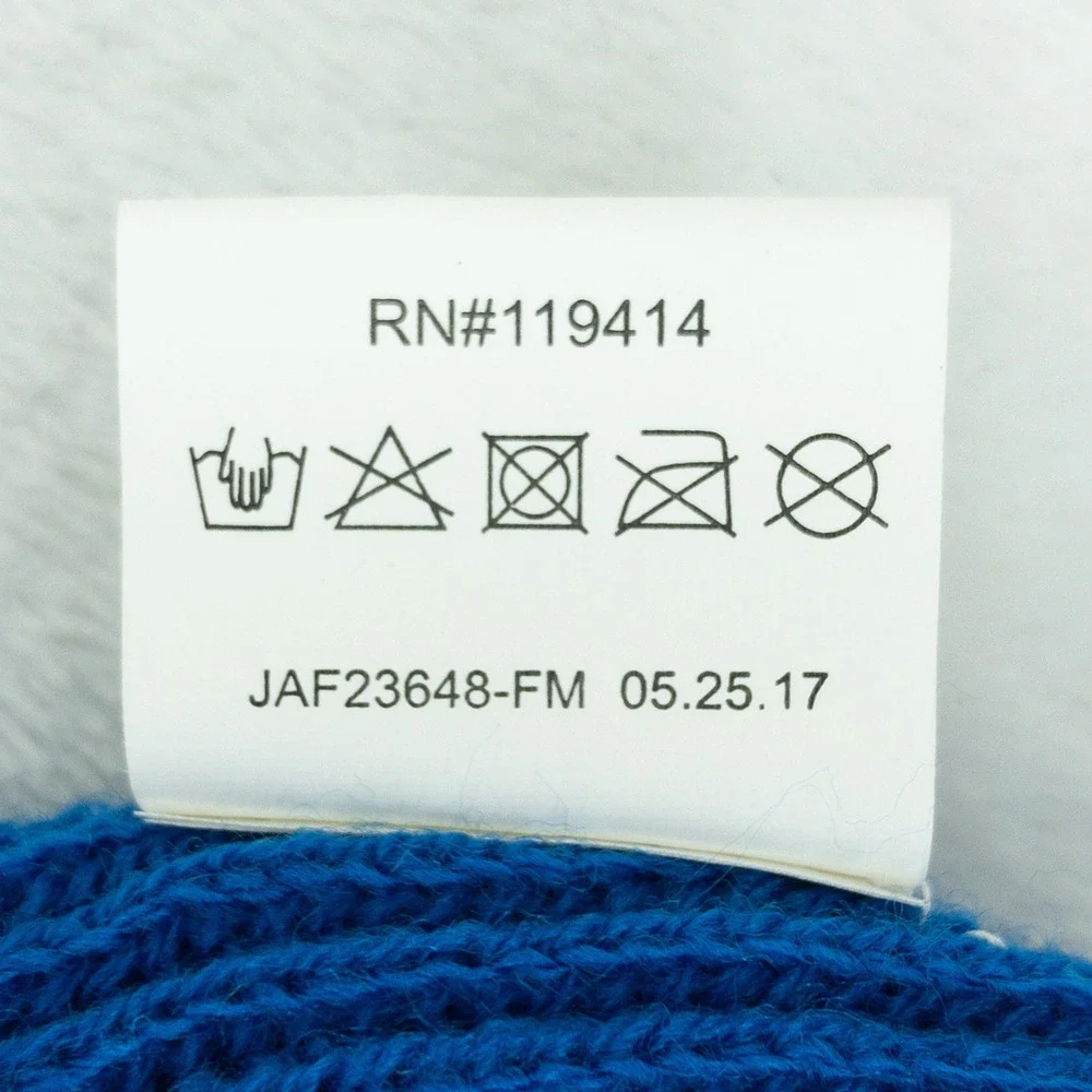 Merrell Campee Beanie Womens OS Nautical Blue Reversible Ribbed Knit Hat‎